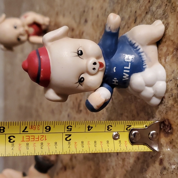 Vintage ceramic porcelain piglet figurines - Picture 14 of 17